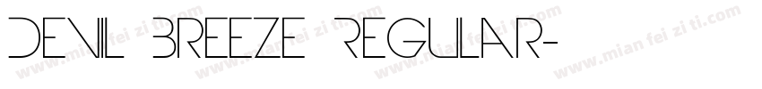 Devil Breeze Regular字体转换